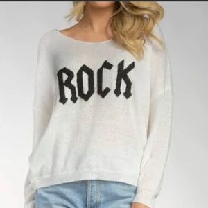 Elan v neck ROCK sweater  Large